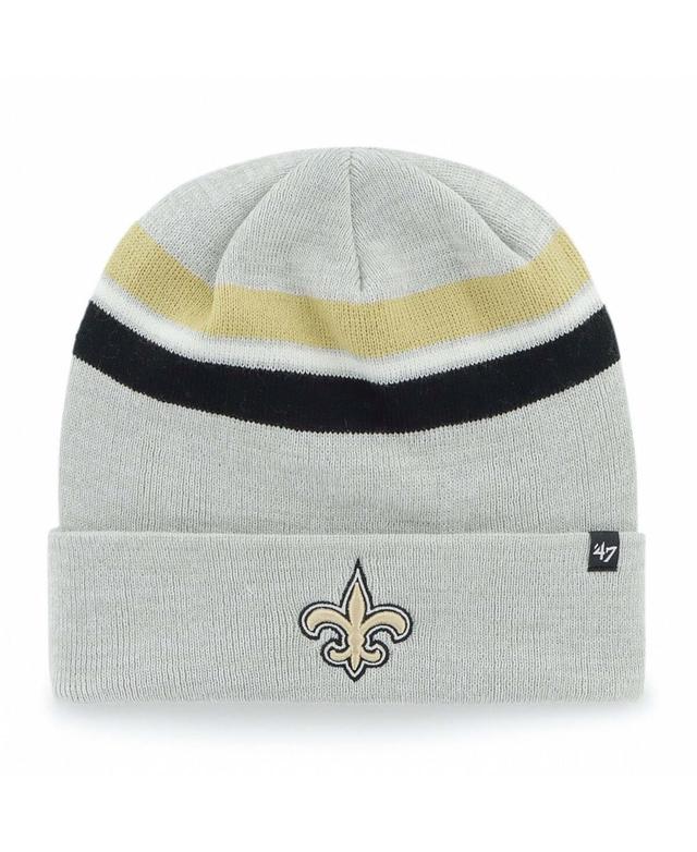 Mens Gray New Orleans Saints Monhegan Cuffed Knit Hat Product Image