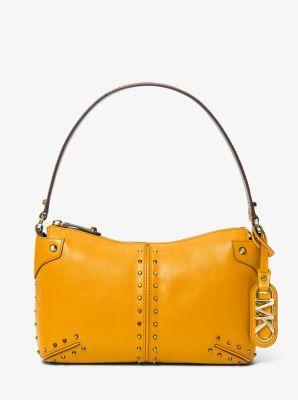 Astor Large Studded Leather Shoulder Bag Product Image