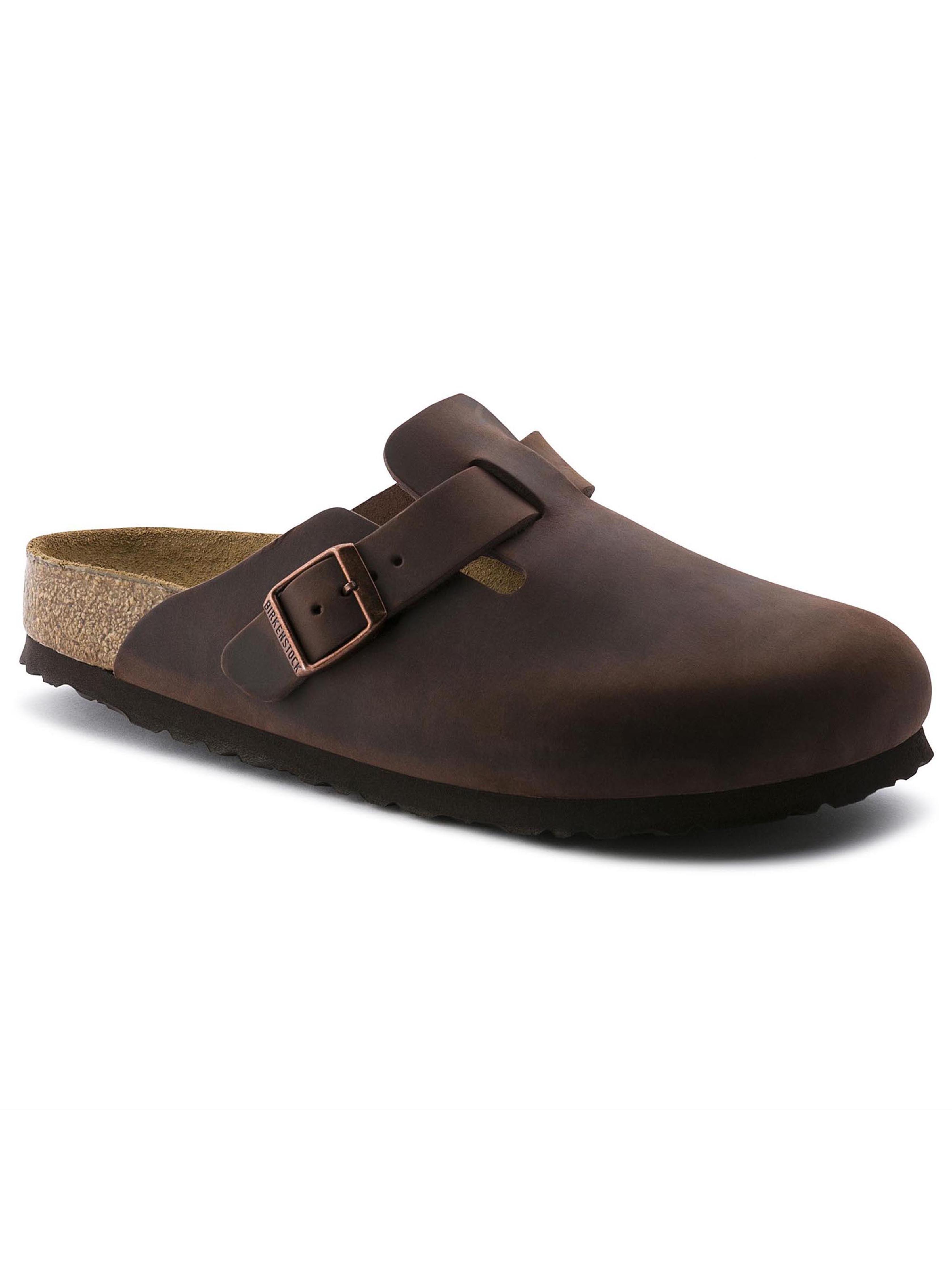 Men's Birkenstock Boston Clog Soft Footbed - Oiled Leather Habana Male Product Image