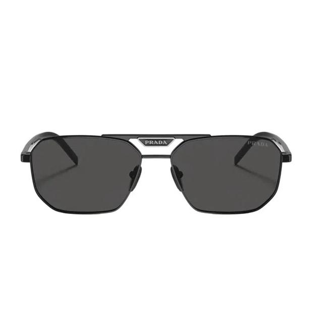 Eyewear Rectangular Frame Sunglasses In Black Product Image