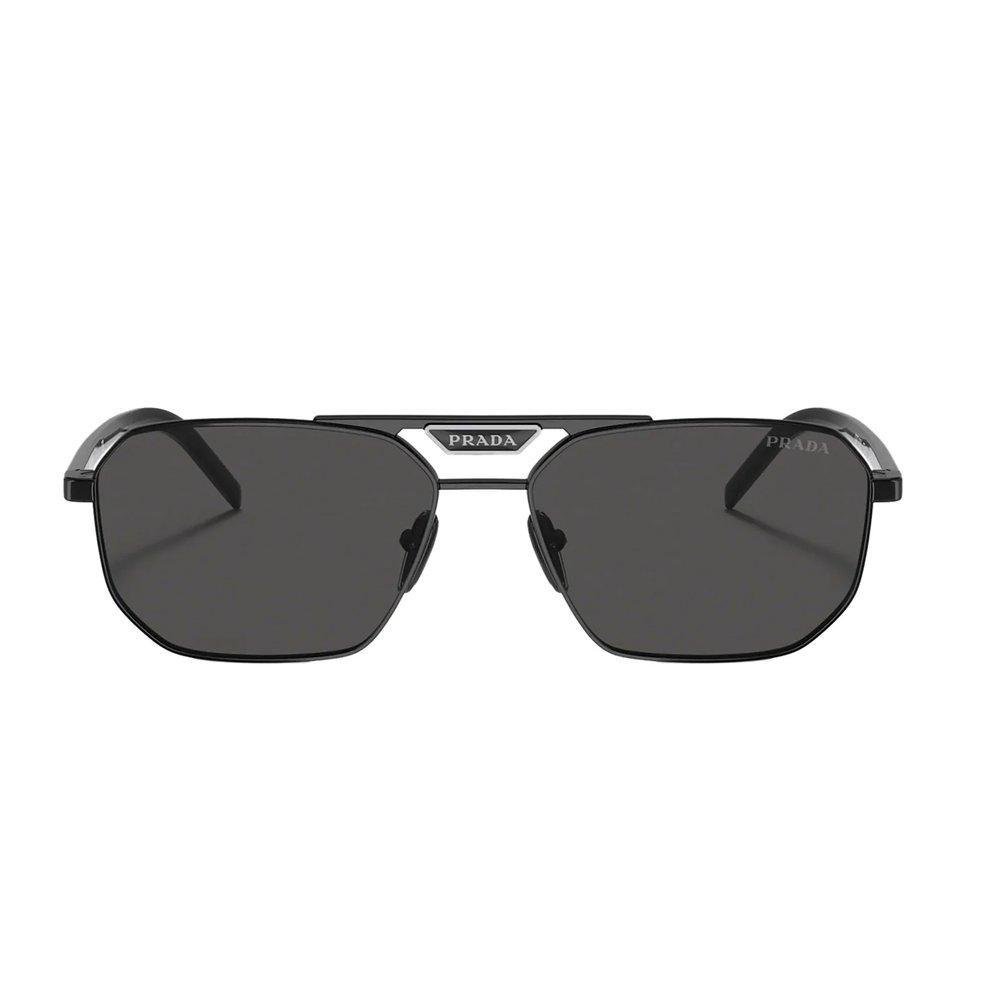 Eyewear Rectangular Frame Sunglasses In Black Product Image