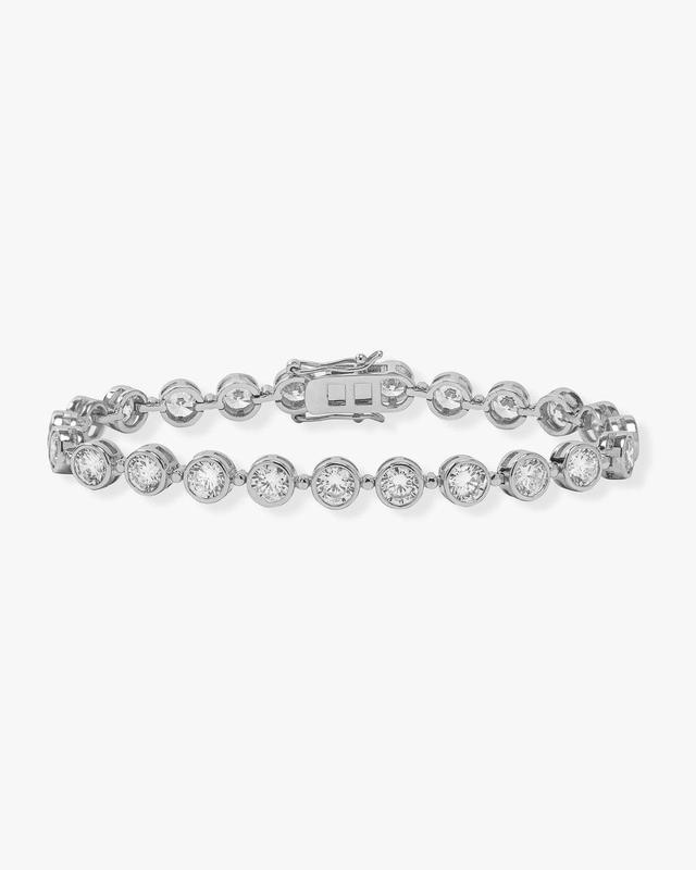 Mama Baroness Tennis Bracelet - Silver|White Diamondettes Product Image