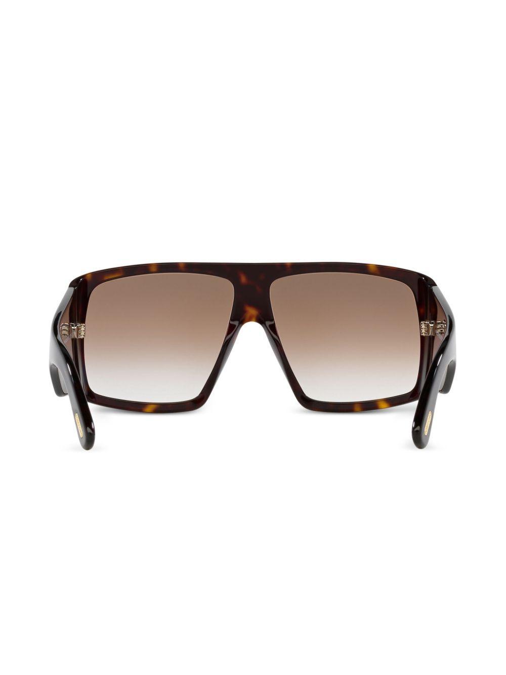 TOM FORD Raven Sunglasses In Brown Gradient Product Image