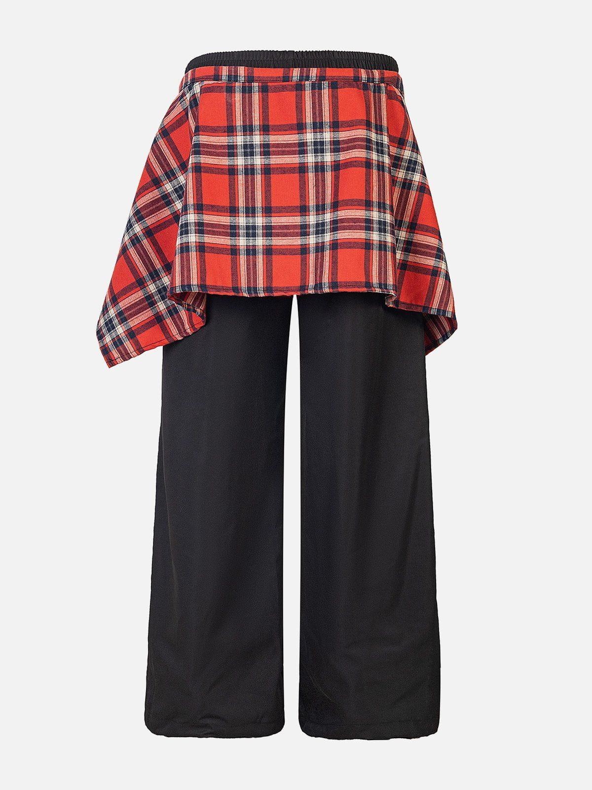 Aelfric Eden Detachable Plaid Baggy Pants Product Image