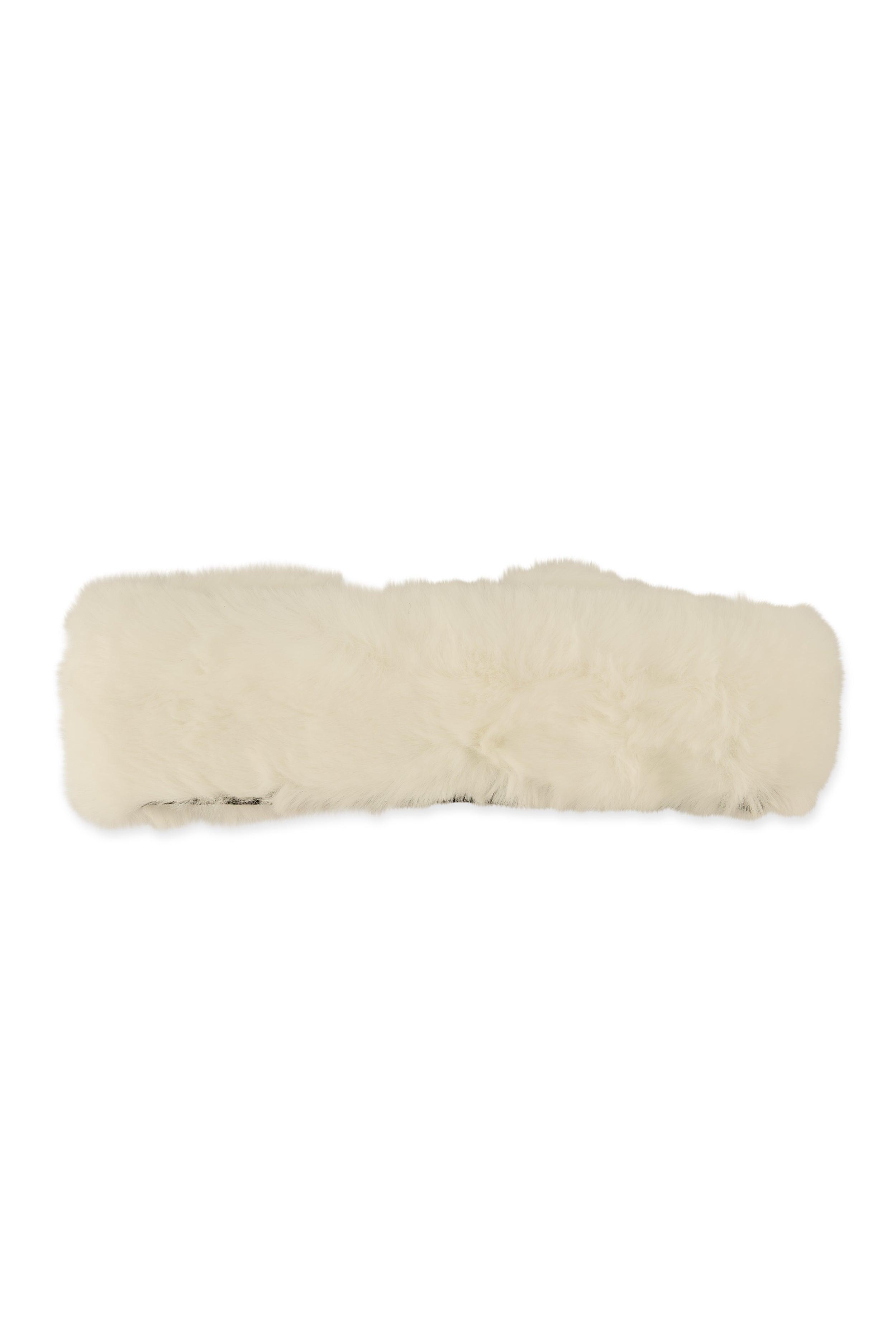 Womens Faux Fur Elastic Back Head Wrap Product Image