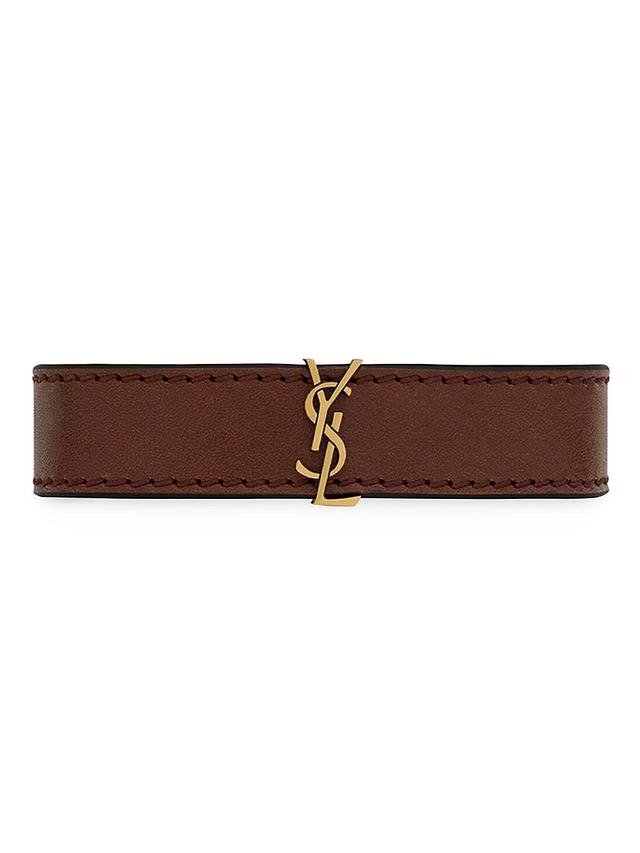 Mens Cassandre Bracelet in Leather Product Image