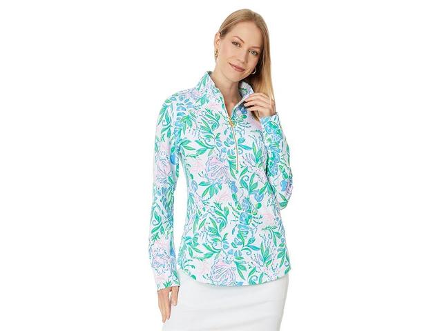 Lilly Pulitzer UPF 50+ Skipper Popover (Resort White Just A Pinch) Women's Long Sleeve Pullover Product Image