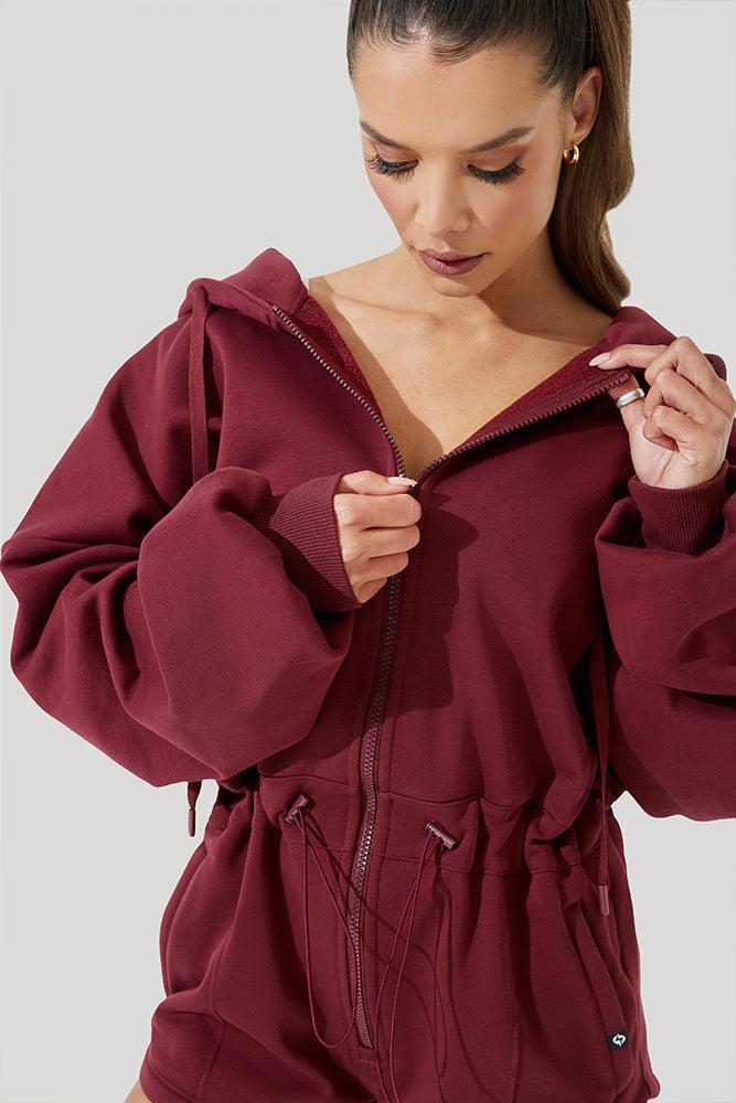 Cloud Romper - Red Wine Product Image