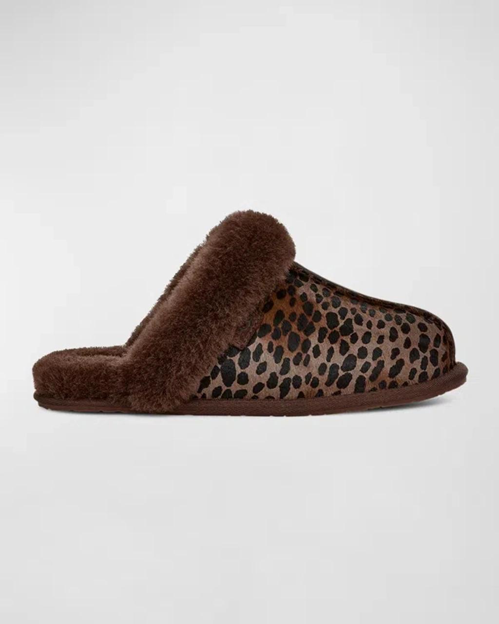 Scuffette Leopard Cozy Slippers In Burnt Cedar product image