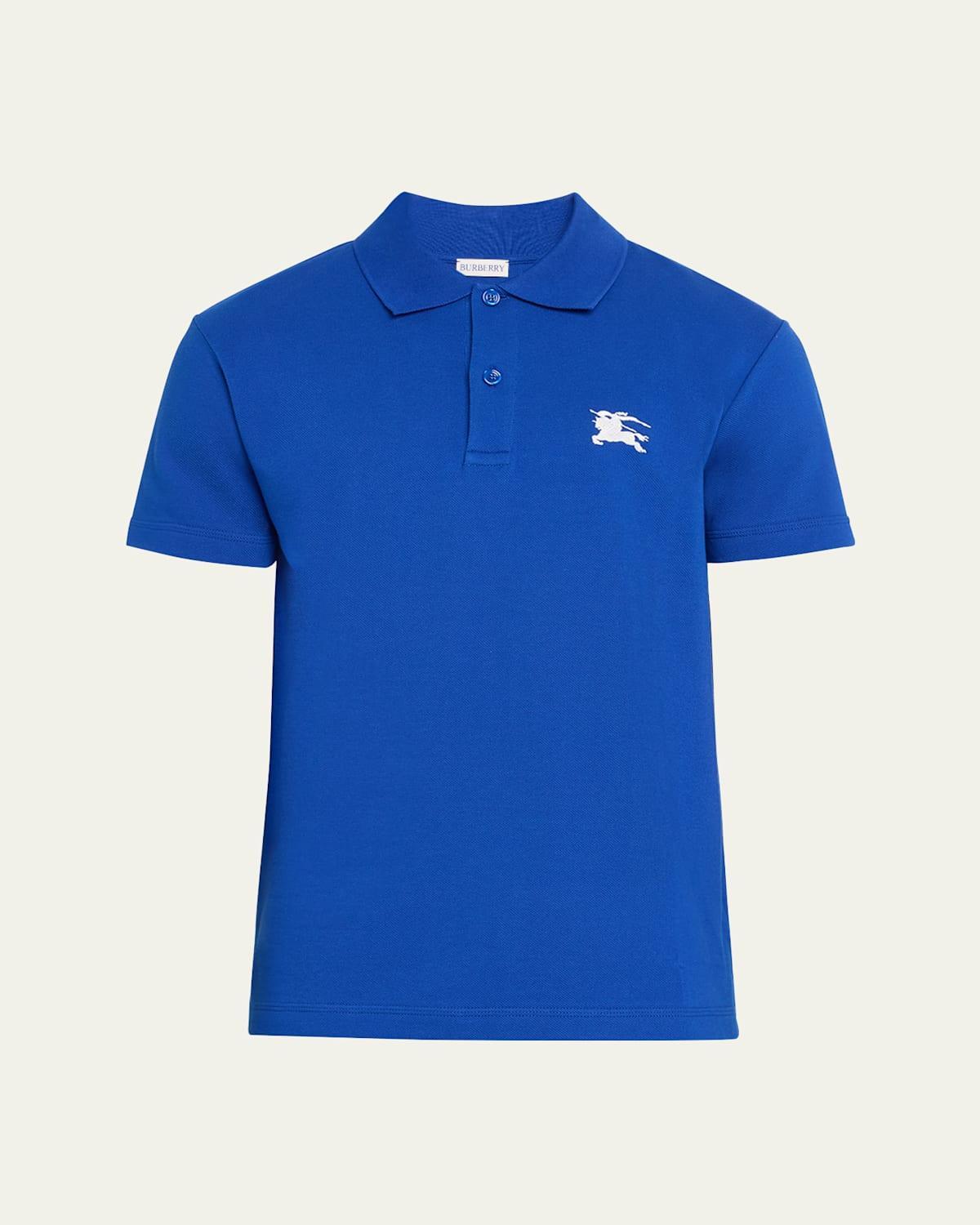 Mens Pique Logo Polo Shirt Product Image