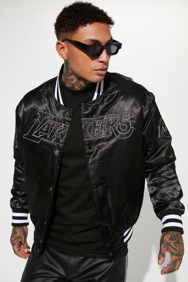 Lakers Out Varsity Jacket - Black Product Image