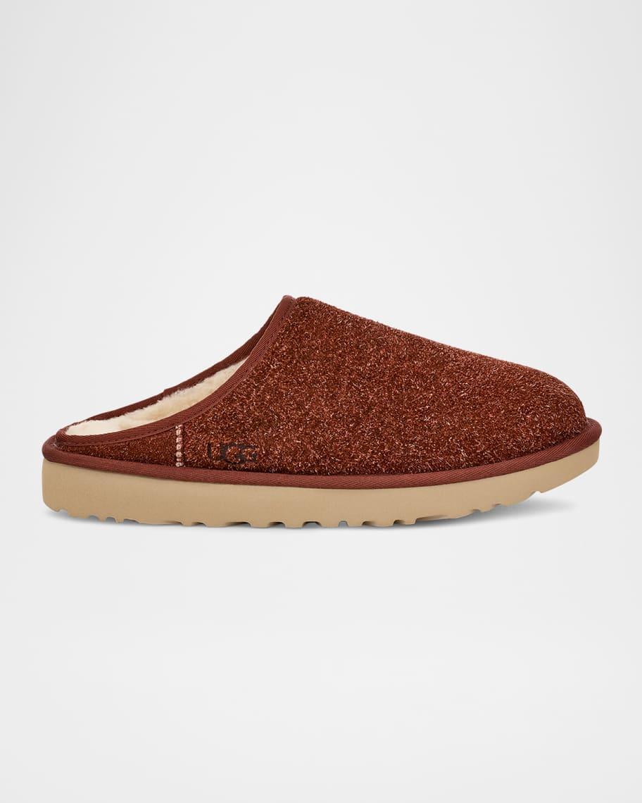 Men's Classic Slip-On Shaggy Suede Slippers Product Image