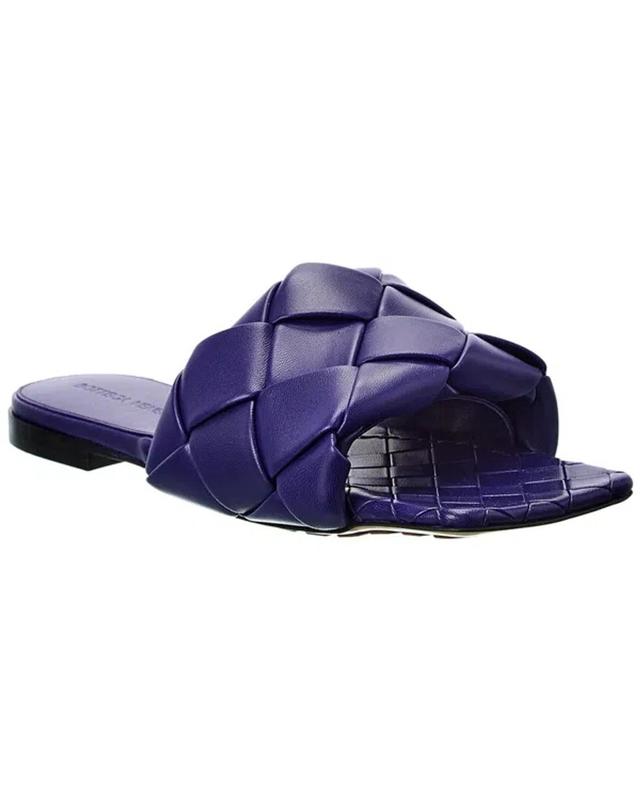 BOTTEGA VENETA The Lido Intrecciato Leather Sandal In Purple Product Image