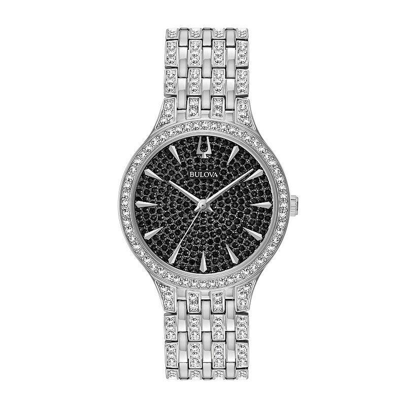 Bulova Womens Crystal Stainless Steel Watch - 96L273 Silver Product Image