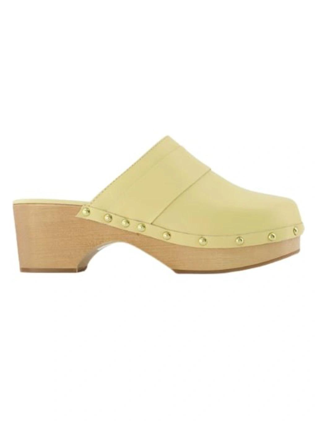 AEYDE Bibi Clogs In Yellow Product Image