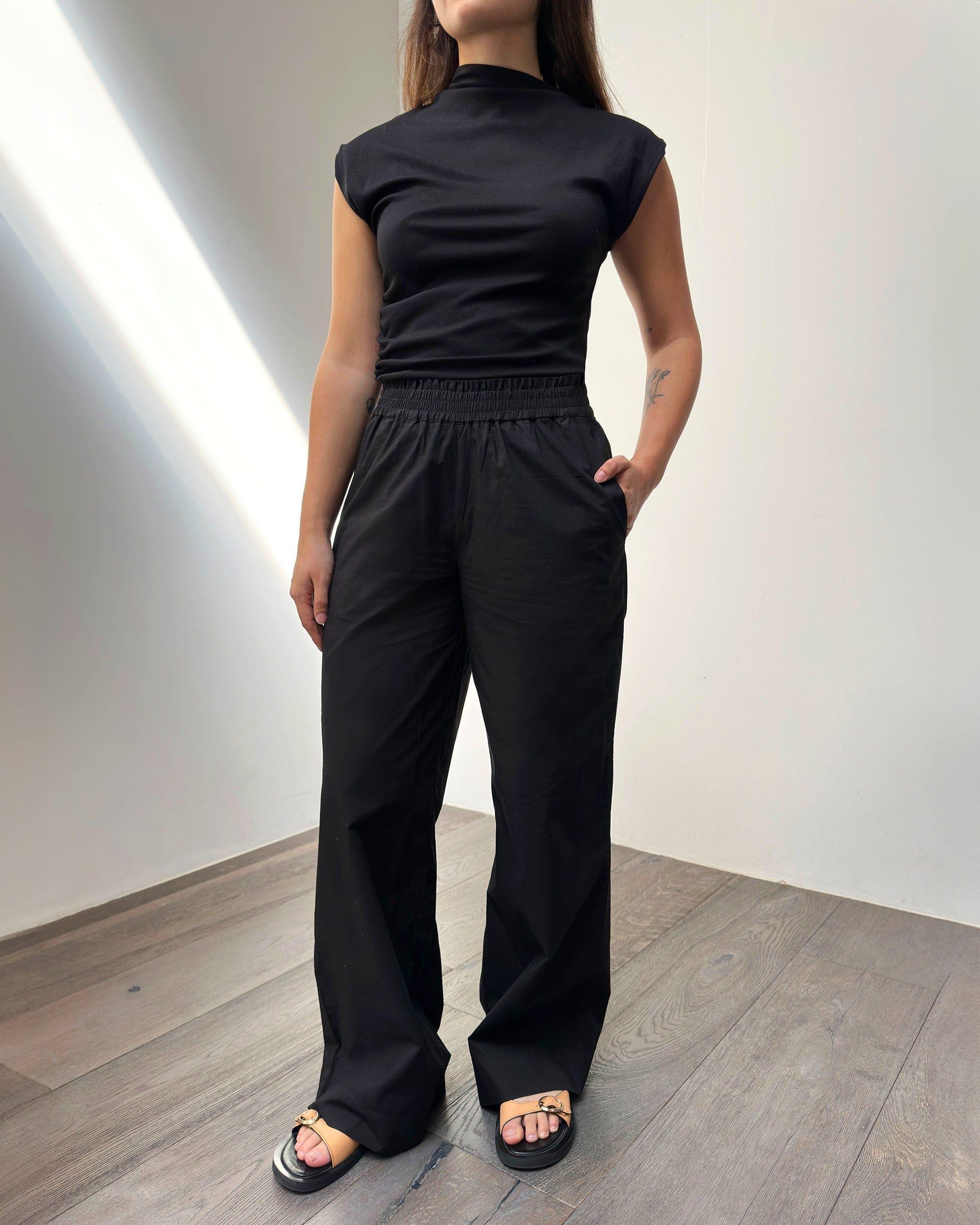 Paula Smocked-Waist Wide Leg Pant Product Image