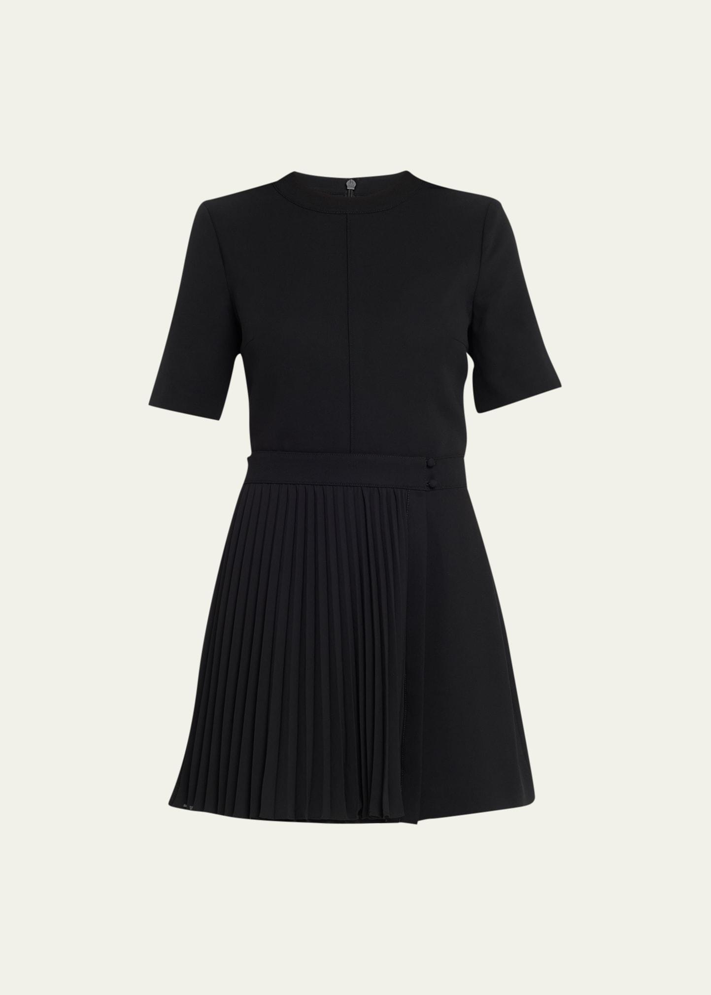 Womens Tyra Pleated-Insert Minidress Product Image