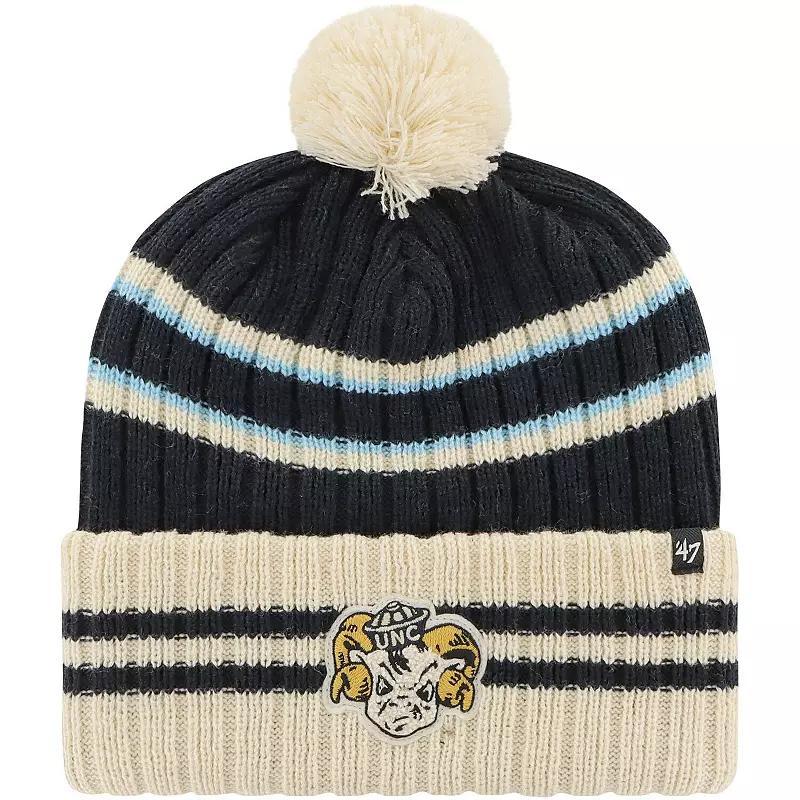 Mens 47 North Carolina Tar Heels No Huddle Cuffed Knit Hat with Pom, Blue Product Image