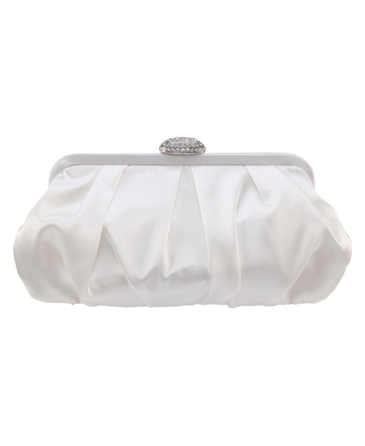 Nina Concord Pleated Satin Frame Clutch Product Image