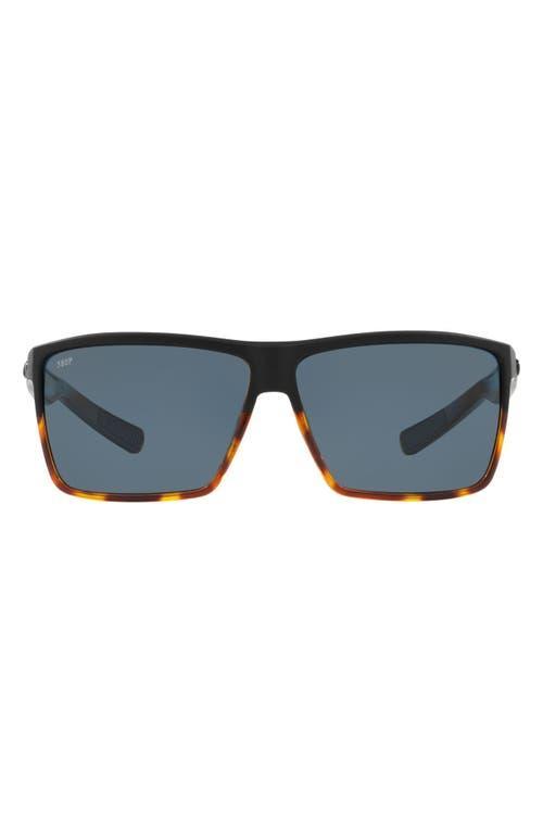 Costa Del Mar 63mm Polarized Oversize Rectangular Sunglasses Product Image