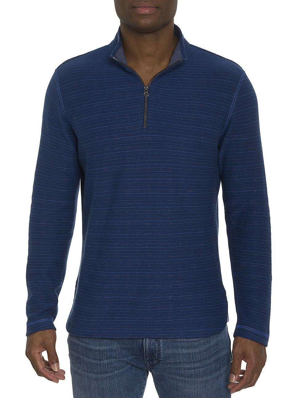 Robert Graham Desmond Stripe Quarter Zip Pullover Product Image