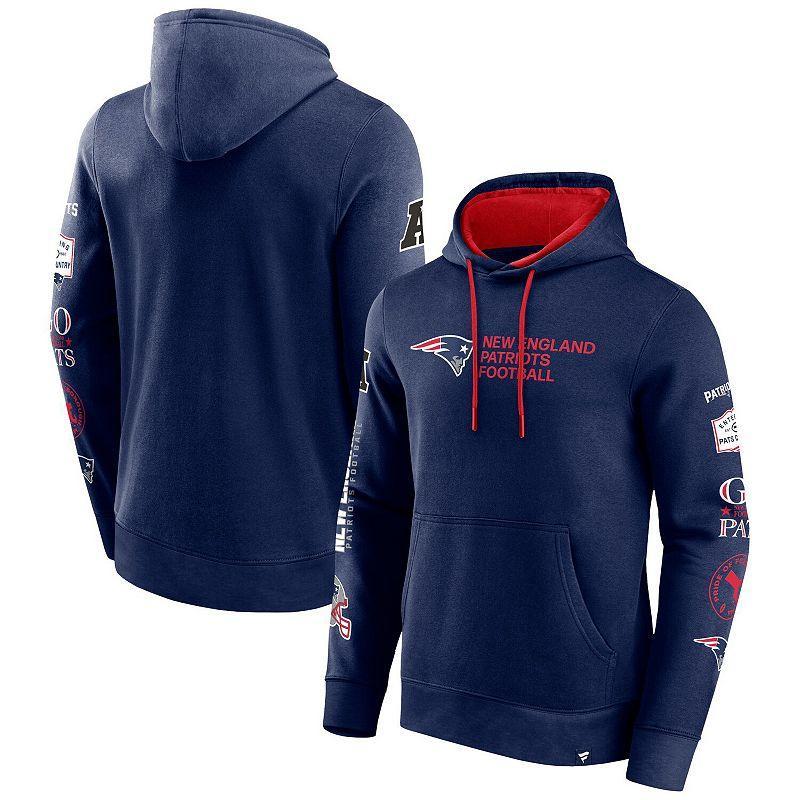 Mens Fanatics Branded New England Patriots Extra Innings Pullover Hoodie Blue Product Image