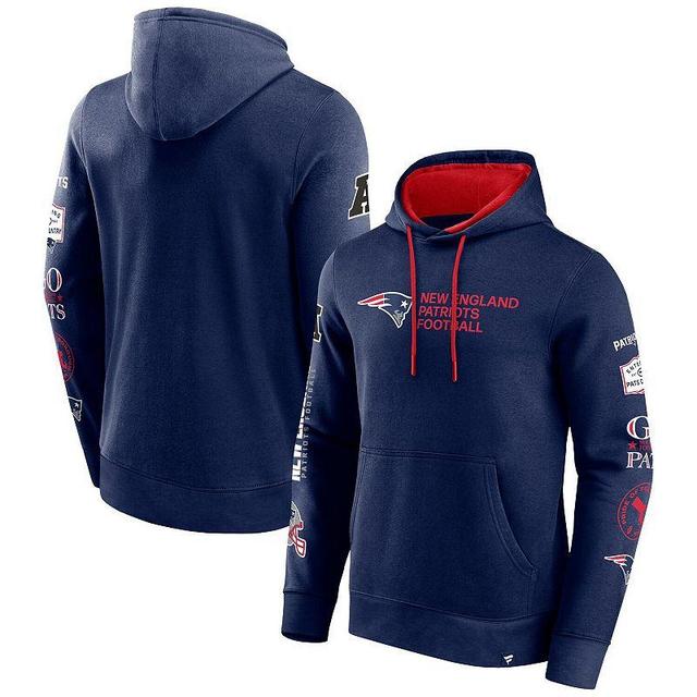 Mens Fanatics Branded New England Patriots Extra Innings Pullover Hoodie Blue Product Image