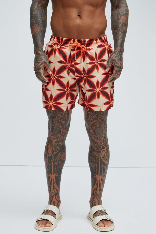 Dorian Swim Trunks - Orange/combo Product Image