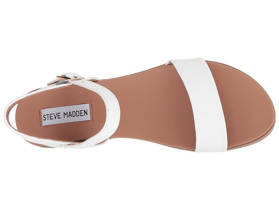 Steve Madden Dina Flat Sandals Leather) Women's Sandals Product Image