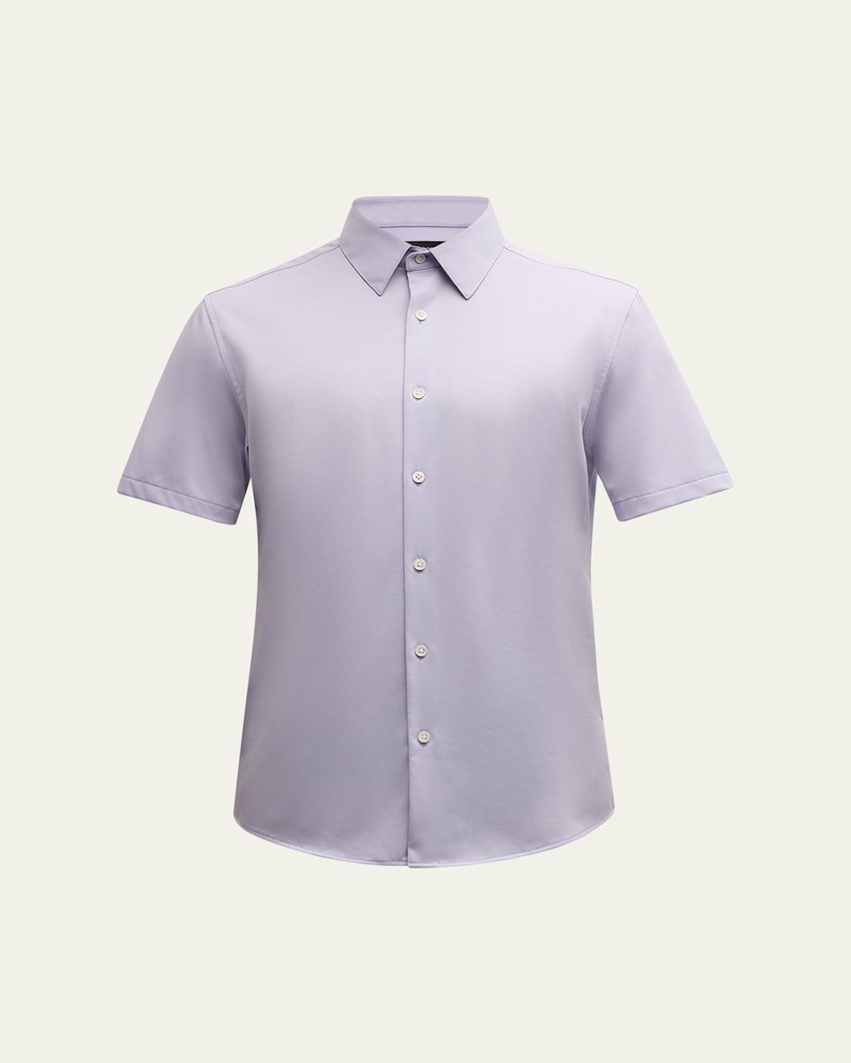 Mens Irving Short Sleeve Shirt in Structure Knit Product Image