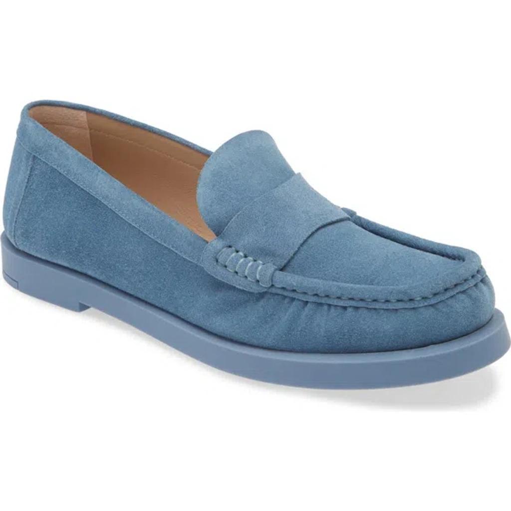 Blake Luxe Suede Slip-on Loafers In Blue Steel Product Image