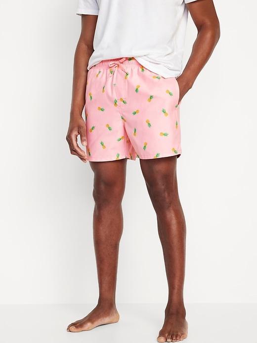 Printed Swim Trunks -- 5-inch inseam Product Image