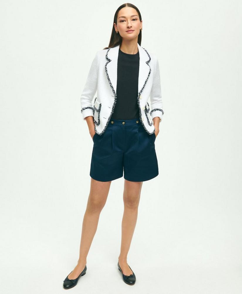 Stretch Cotton Twill Shorts Product Image