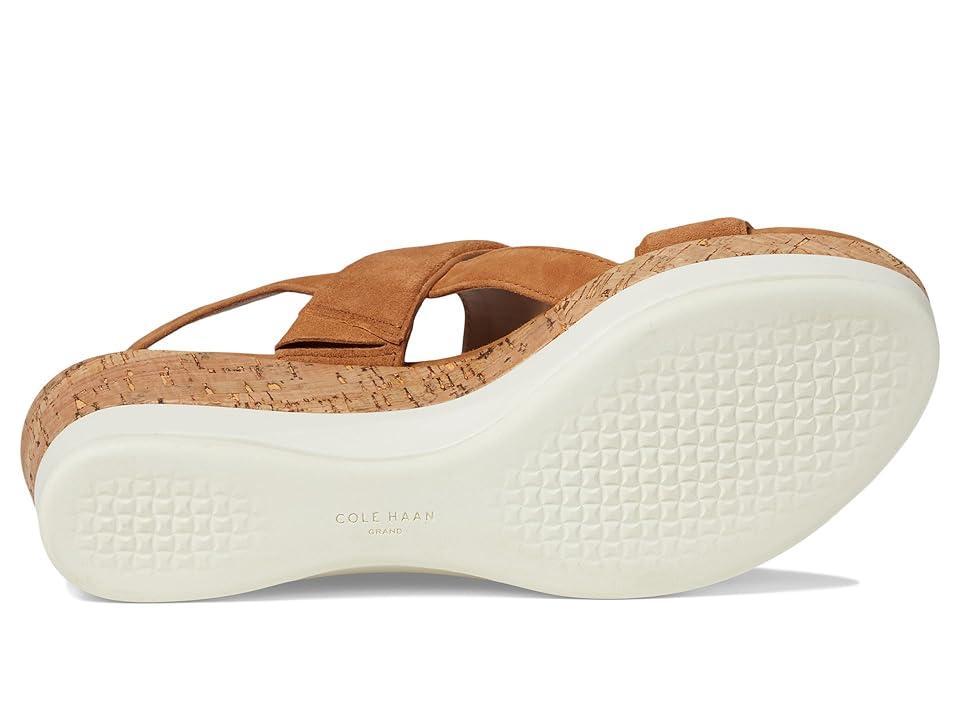 Cole Haan Aislin Wedge Sandal (Pecan Suede/Cork) Women's Sandals Product Image