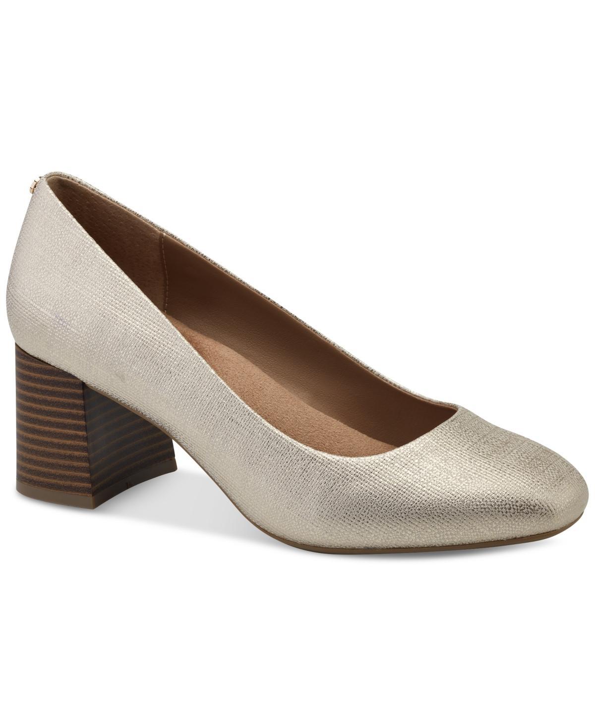 Giani Bernini Womens Betsyy Memory Foam Block Heel Pumps, Created for Macys Product Image