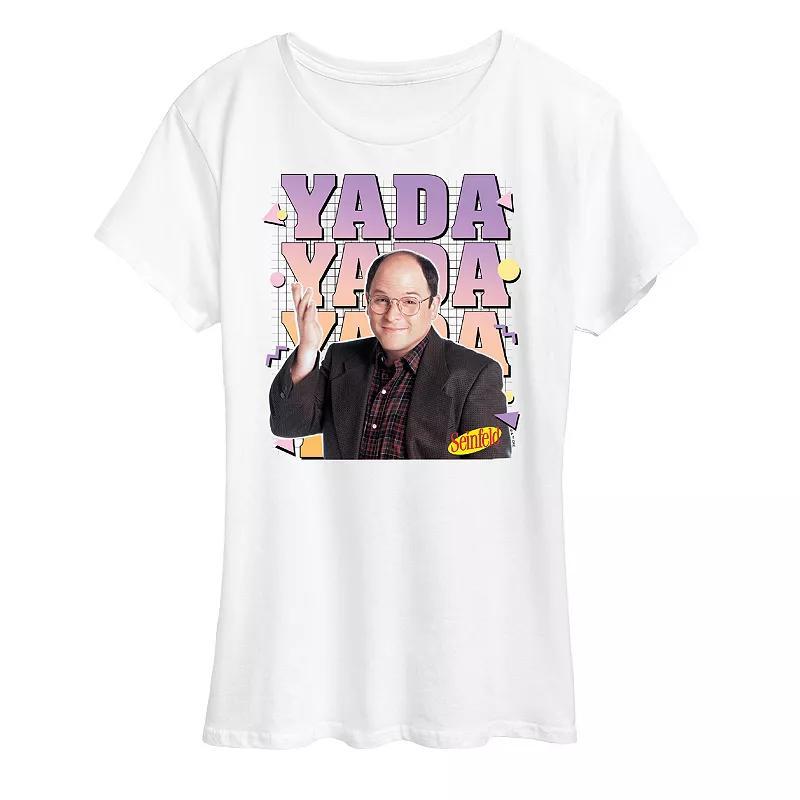 Womens Seinfeld Yada Yada Graphic Tee Grey Green Product Image