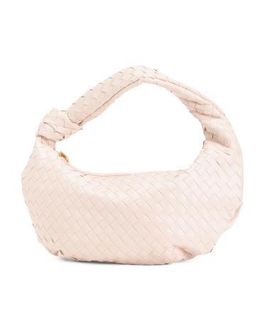 Woven Knot Oversized Shoulder Bag for Women Product Image