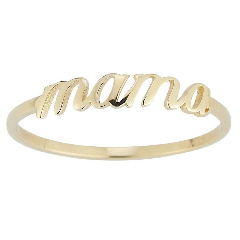 LUMINOR GOLD 14k Gold Mama Stackable Ring, Womens Yellow Product Image