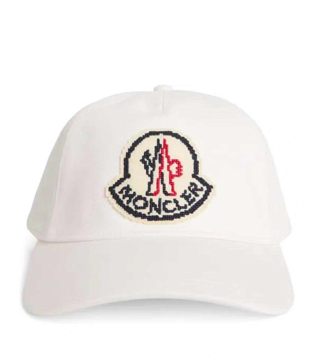 Cotton Logo Baseball Cap In White Product Image