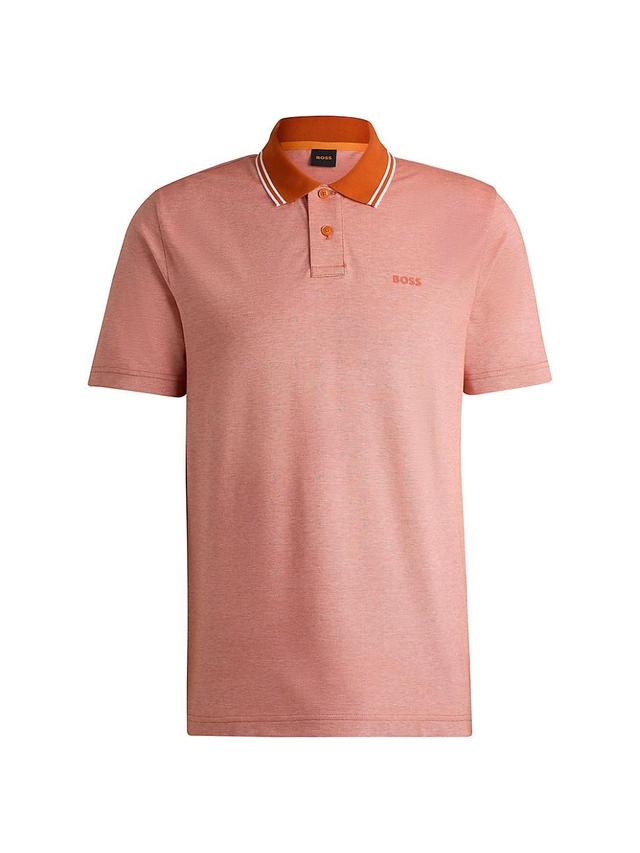 Mens Logo-Print Polo T-Shirt Product Image