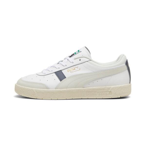 PUMA Seoul Leather Men's Sneakers in White/Galactic Grey Product Image