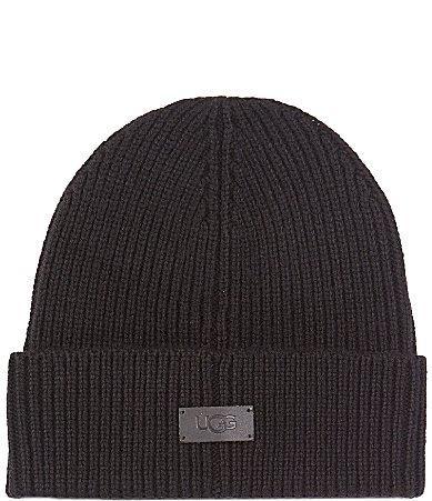 UGG Mens Wide Cuff Ribbed Knit Beanie Product Image