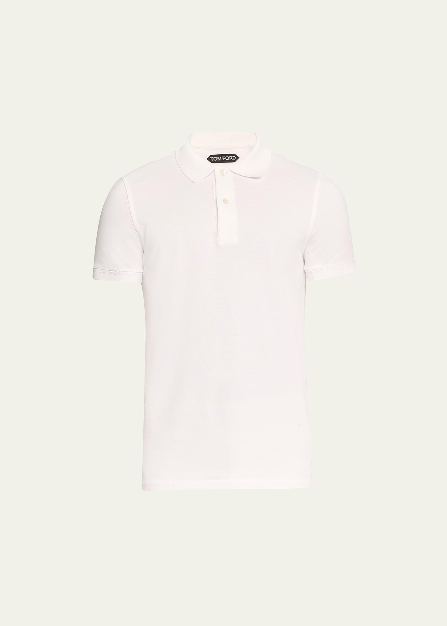 TOM FORD Short Sleeve Cotton Piqu Polo Product Image