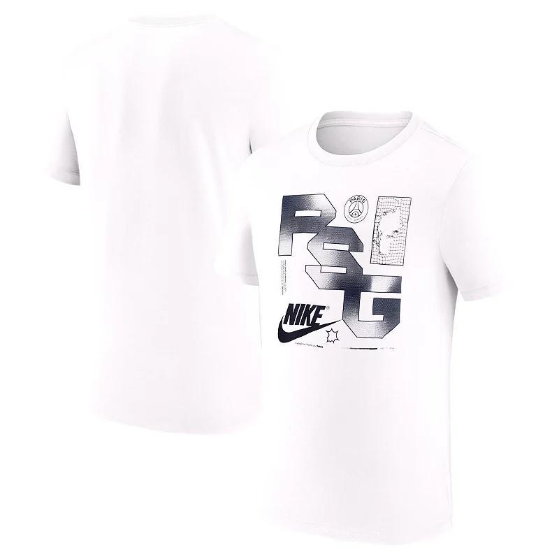 Mens Nike White Paris Saint-Germain Futura T-Shirt Product Image