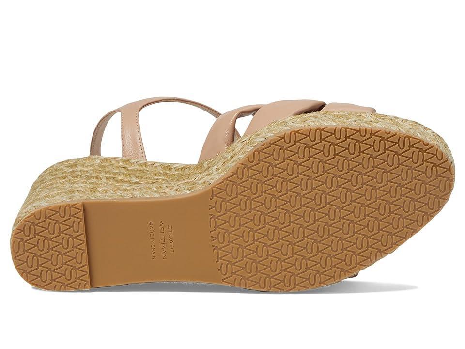 Womens Sofia 100MM Leather Espadrille Wedge Sandals Product Image