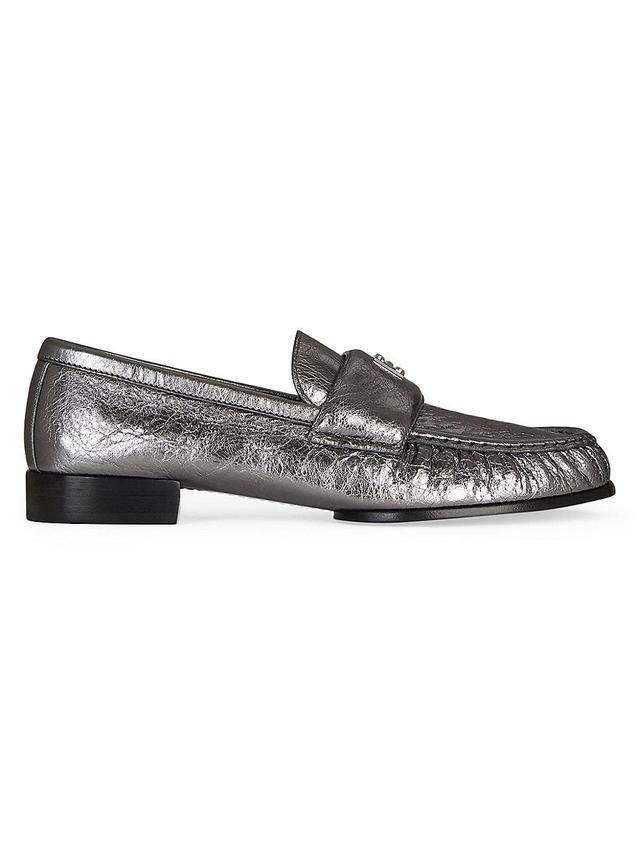 Womens 4G Loafers In Laminated Leather Product Image