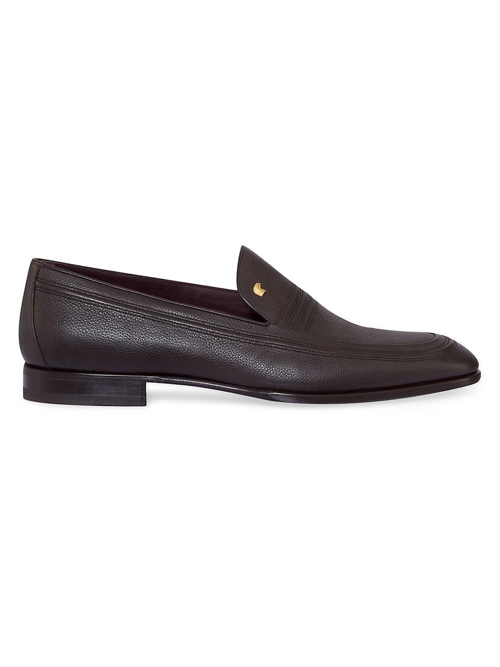 Mens Calfskin Leather Loafers Product Image