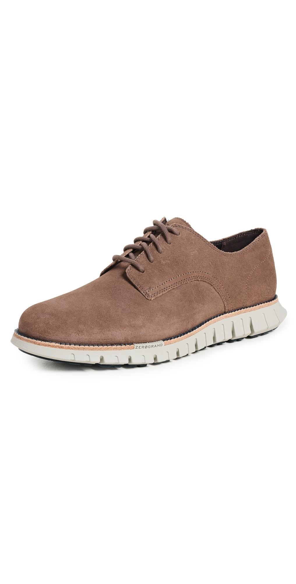 COLE HAAN Zergrand Remastered Plaintoe Oxfords Lava Suede/drizzle Product Image