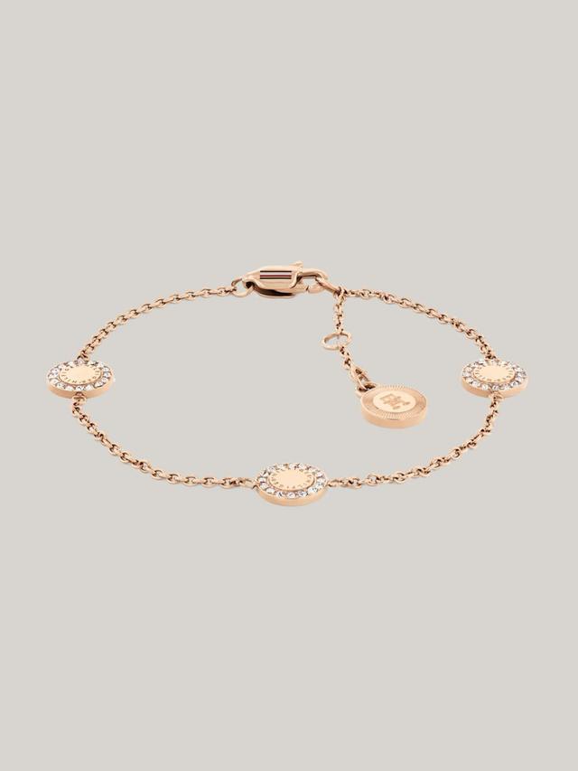 Tommy Hilfiger Women's Rose Gold-Tone Mini Crystals Bracelet Product Image