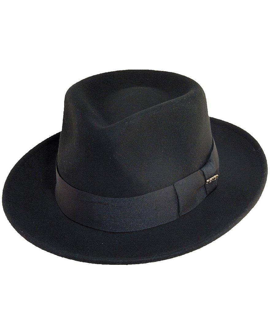 Dorfman Milano Scala Wool Felt Fedora 2 3/8#double; Brim Hat Product Image